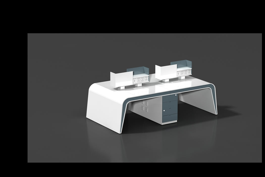 Office Series 2-4 seats staff table employee workstations with drawers WSF01 WSF05 WSF06  04